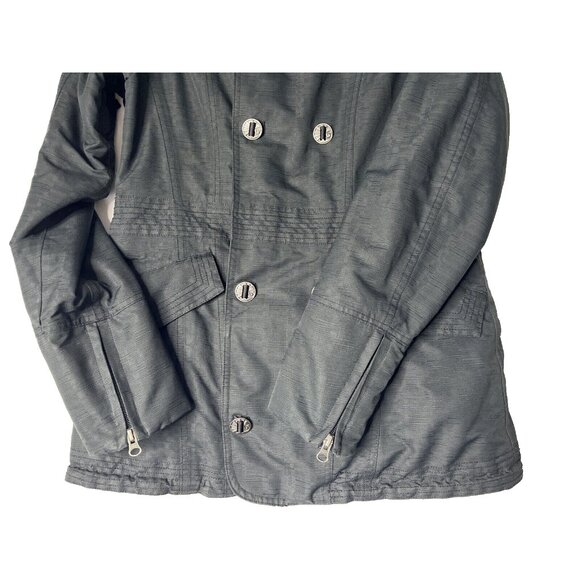 BURTON Dry Ride Snap & zip Up Black/Purple Ski Hooded Jacket Women's Size Small - Picture 13 of 16